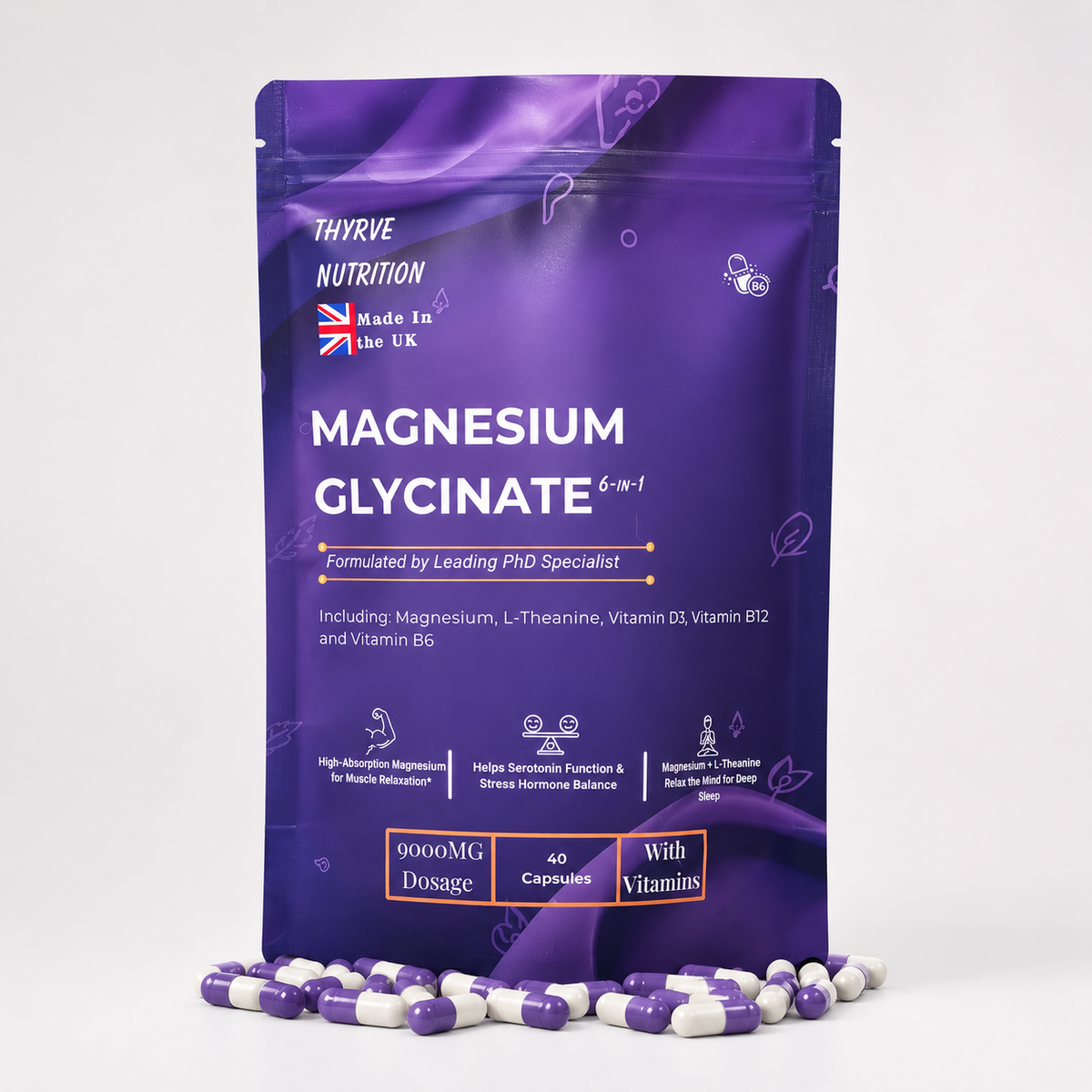 Magnesium Glycinate — Relaxation & Muscle Recovery