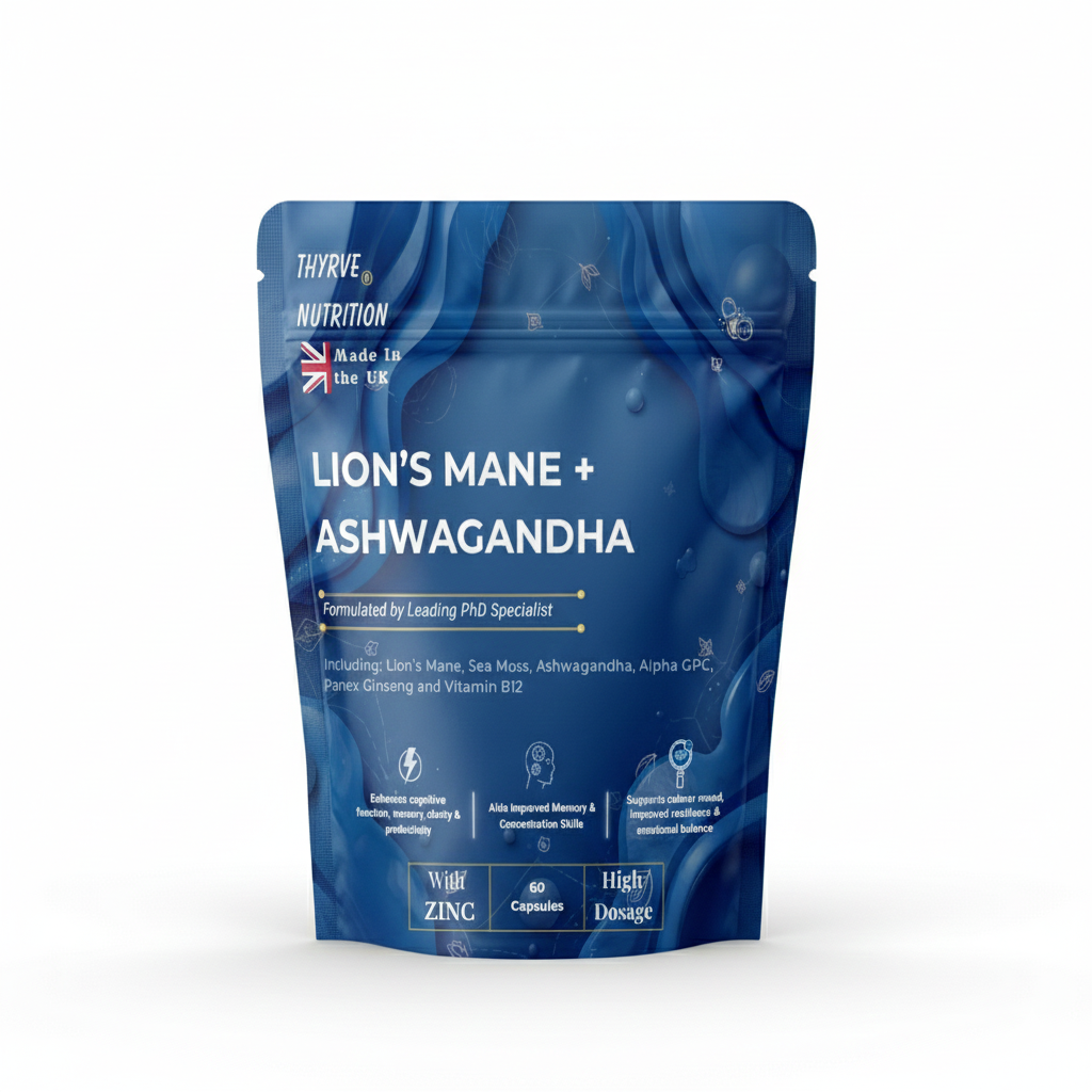 Lion’s Mane + Ashwagandha Blend — Focus & Calm Under Pressure